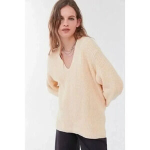 Urban Outfitters UO Victoria Oversized V-Neck Sweater S
